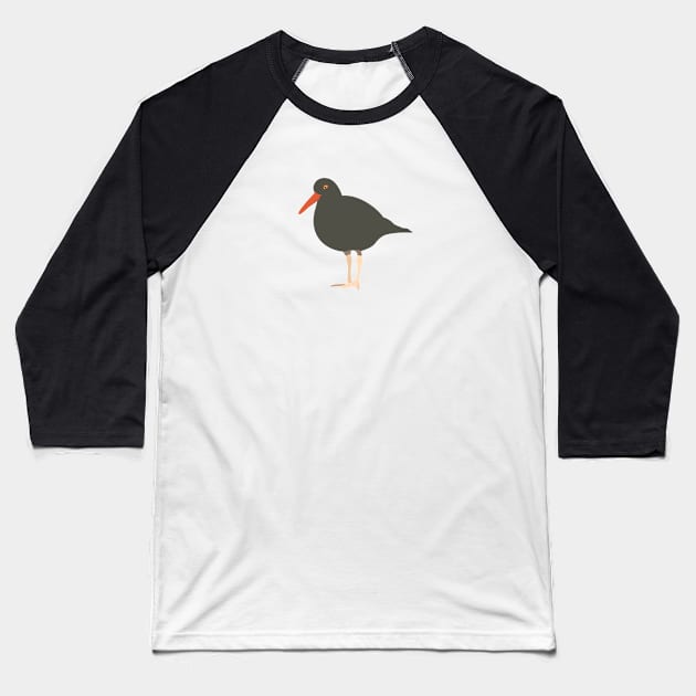 Black Oystercatcher Baseball T-Shirt by Brynn-Hansen